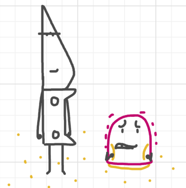 A panel from What's The Point, episode five of the Board Boards object show by Furretwalk/WalkingFurret.